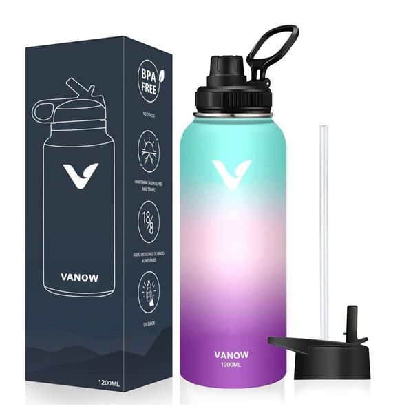 VANOW 1.2L Leak Proof Water Stainless Steel Double Wall Flask Water Bottle