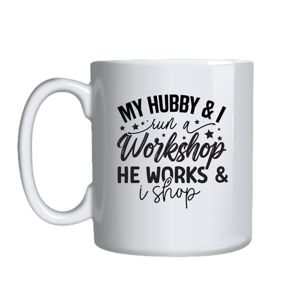 Workshop Coffee Mugs Trendy Funny Marriage Lovers Graphic Cup Present 046