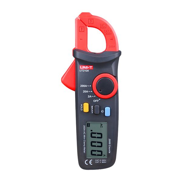 UNI-T UT210D Mini Clamp Meter 600V/200A AC/DC, True RMS, Temp, Cap, Hz