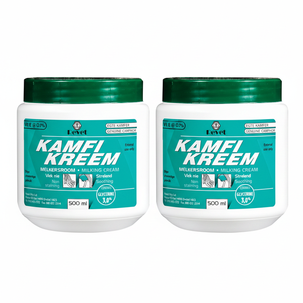 Revet Kreem Milking Cream 500ml - Soothing Skin Care &amp; Barrier - 2 Pack