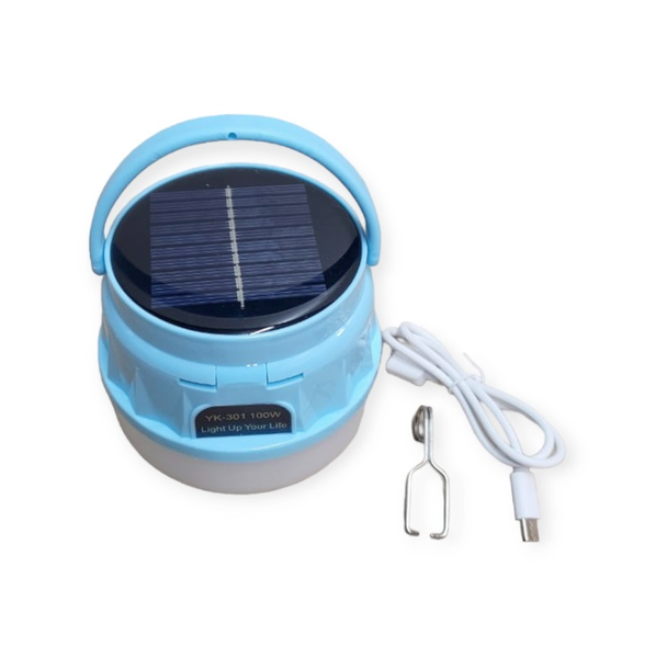AB-TY21 Solar Powered Camping Light 100W - Portable LED Lantern With Hook