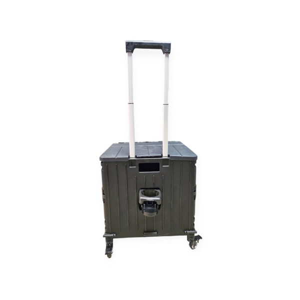 JG20375290 Foldable Shopping Trolley Bag - Bottle Holder &amp; Wheels