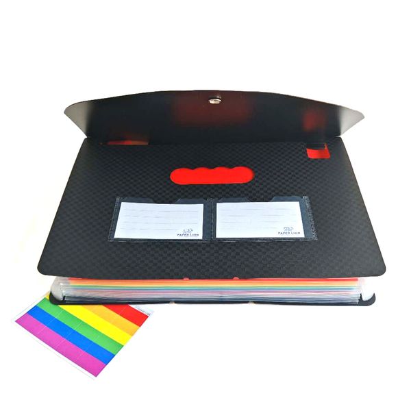 Expanding File Organizer with Colorful Dividers