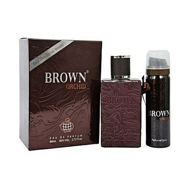 Brown Orchid with Deo Spray EDP 80ml by Fragrance World