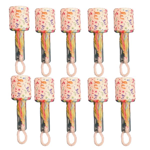 Mix Box Hand Held Colorful Throw Streamer for Party and Weddings - 10 Pack