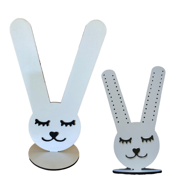 Hair Scrunchies &amp; Earrings Display Stands Combo-Bunnies- 20 &amp; 30cm