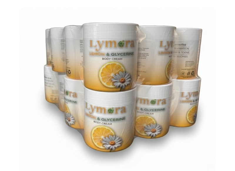 Lemon &amp; Glycerine Moisturising Body Cream 500ml x 24