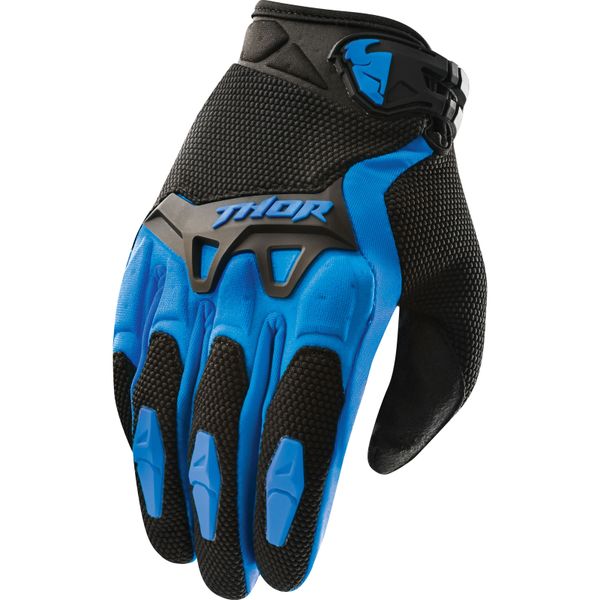 Thor Spectrum Blue/Black Gloves image