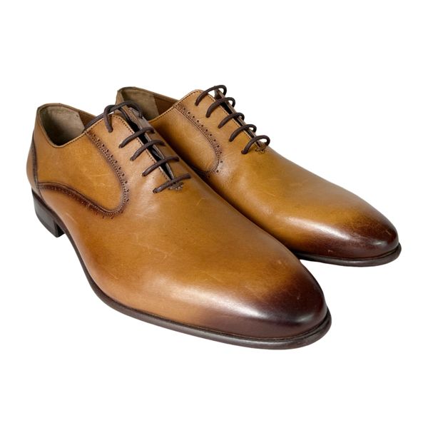 Calvano Tan Oxford-Style Formal Leather Shoe