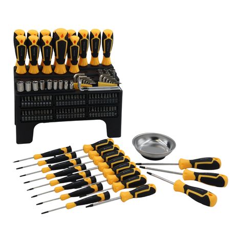 AIYI 127-Piece Magnetised Screwdriver & Bit Set with Stand CR-V