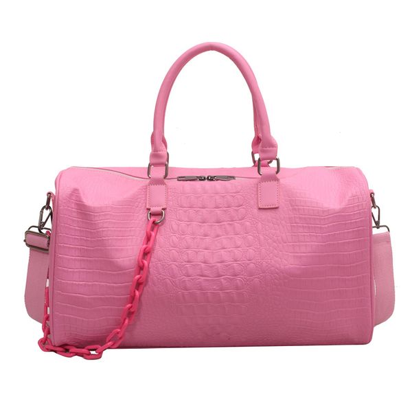 Soft Leather Large Travel Bag Waterproof Gym Weekend Bag