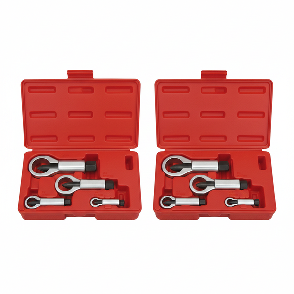 Force 4 Piece Heavy-Duty Nut Splitter Set for Rusted Nuts - 2 Pack