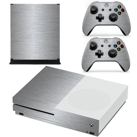 SkinNit Decal Skin For Xbox One S Brushed Steel Textured Shop