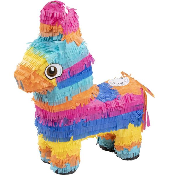 Colorful Mexican Burro Donkey Pinata