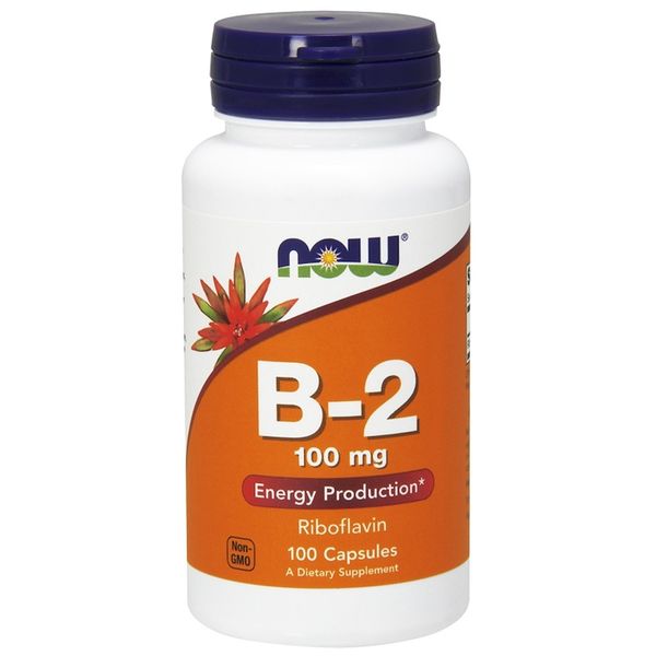 Now Foods B-2, 100mg. 100 Capsules (Parallel Import)