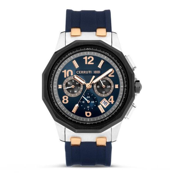 Cerruti 1881 Molveno CIWGQ2224102 Men Rose Gold And Blue Watch