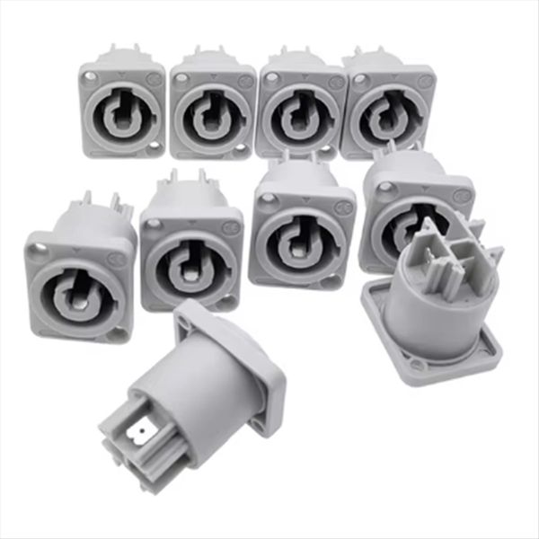 10 Pcs Power Speaker Panel Socket Power 20A 3-Pin Compatible with Universal