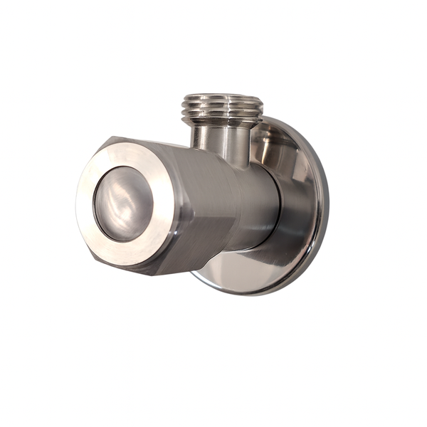 Stainless Steel 3/4" Water Shut-Off Valve - Chrome Angle Stop Tap