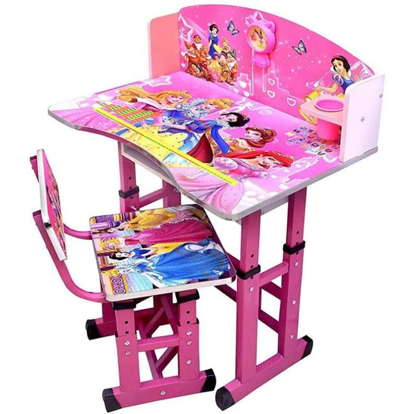 Childrens Desk and Chair Set - Height Adjustable-Pink