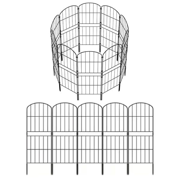 Garden Decor Arched Outdoor Fence Animal Barrier (95cm) - 15 Panel