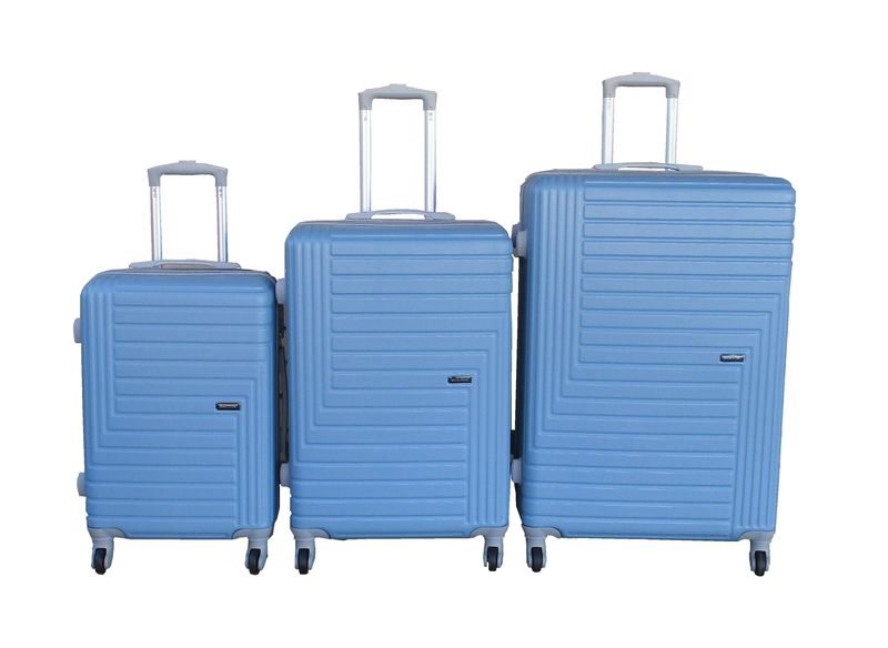ABS Hard-Shell Lightweight Durable Luggage with TSA Lock - 3 Piece Set