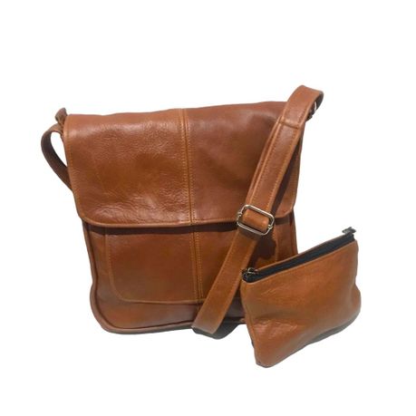 Genuine Leather Mini Pascal Sling Hand Bag And Pouch Combo Shop Today. Get it Tomorrow takealot