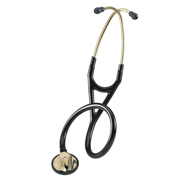 Littmann Master Cardiology Stethoscope: Black and Brass Finish