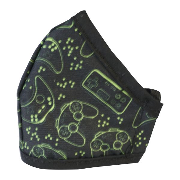 Clinic Gear Anti-Microbial Printed Mask - Boys - Gamer - 4 Units