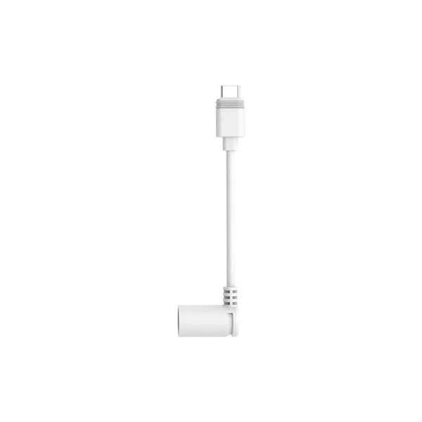 RING - Solar Panel Barrel Plug to USB-C Adapter - White
