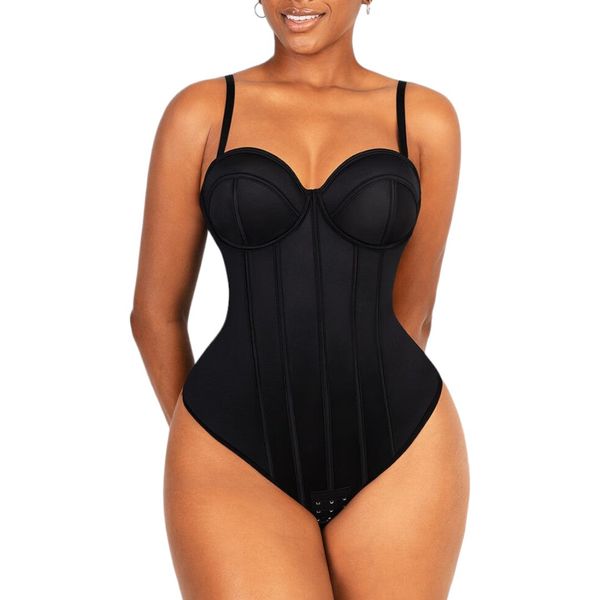 Pear Shapewear Sculpting Underwire Sweetheart Thong Bodysuit