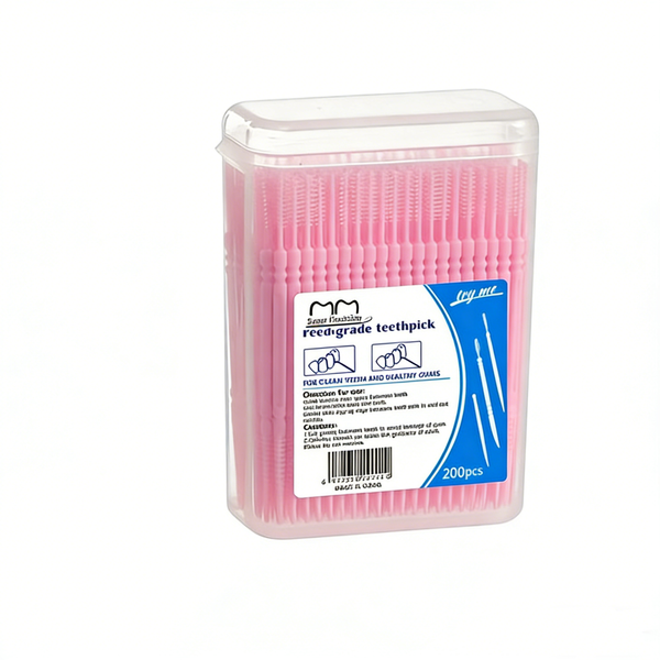 200 PCS Shaped Interdental Brushes, Ideal for Thorough Cleaning And Travel