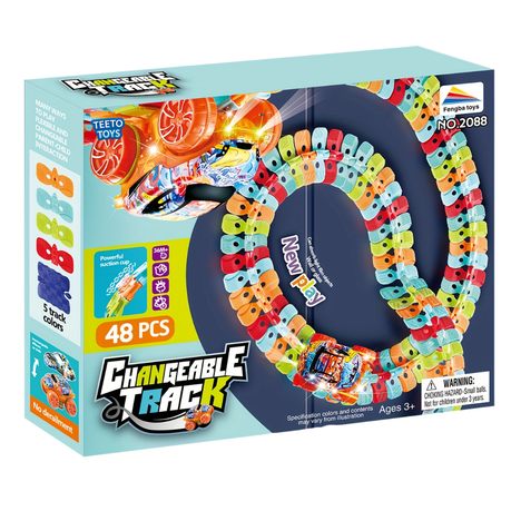 Flexible Changeable Track Toy Car Set - Toys for Kids, Boys & Girls Image