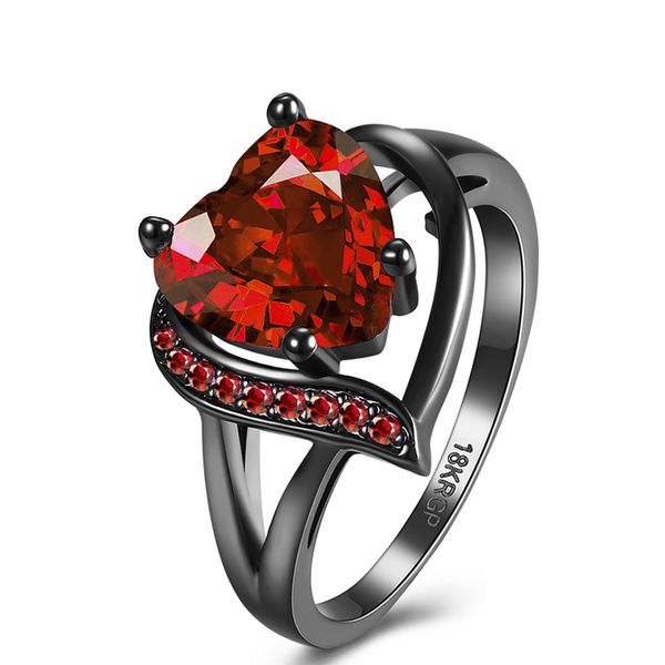 AAA+ Heart CZ/Moissanite Ring - Halloween/Wedding/Birthday Gift