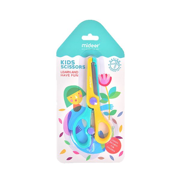 Mideer Children's Scissors Turquoise &amp; Yellow