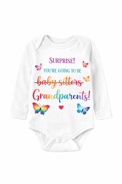 Grandparents - Your'e going to be Grandparents Long Sleeve Babygrow
