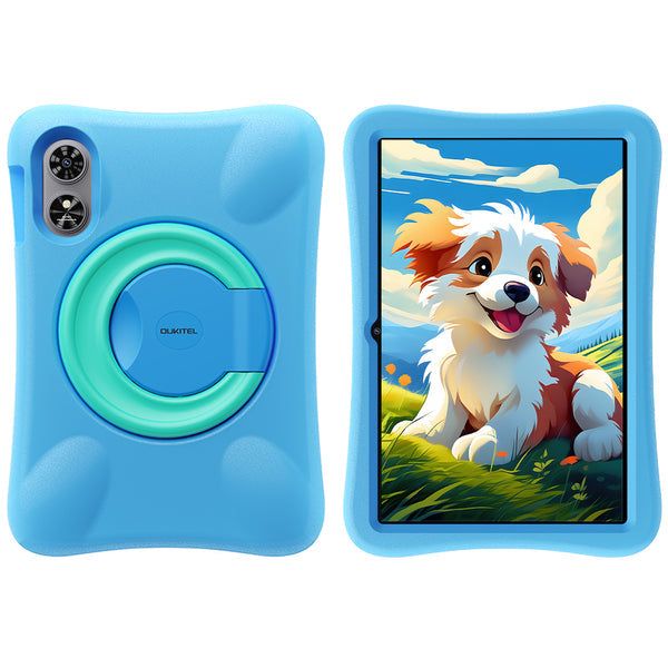 OUKITEL OT6 10.1" Wifi Kids Tablet with 4GB RAM + 64GB ROM, 8000mAh Battery, Blue Cover