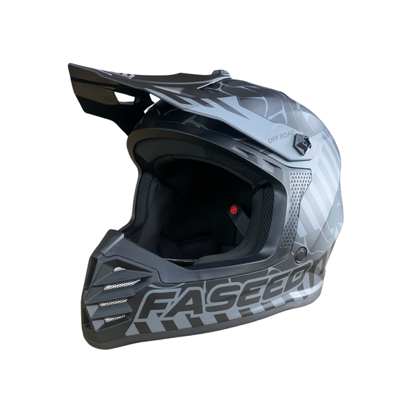 Faseed FS-618 Kids Alert White/Black Helmet