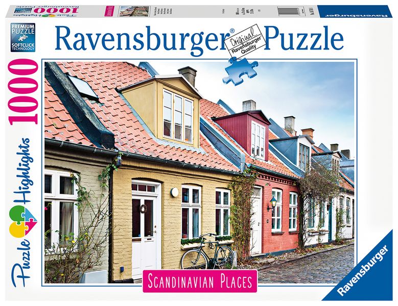 Ravensburger 1000 Piece Puzzles-Scandinavian Houses Aarhus Denmark