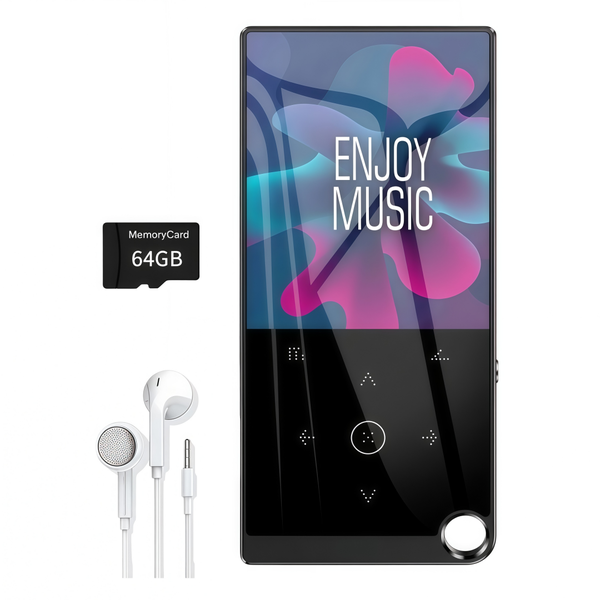 64GB Mp3 Player, 2.4" Touch Screen, Bluetooth, Hifi Sound, Fm Radio