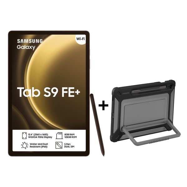 Samsung Galaxy Tab S9 FE+ (X610) 12.4" 128GB Wi-Fi Tablet + Outdoor Cover