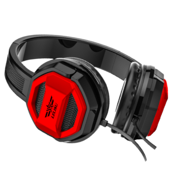 LELISU - LS-802 - Headphones With External Noise Minimization - Black, Red