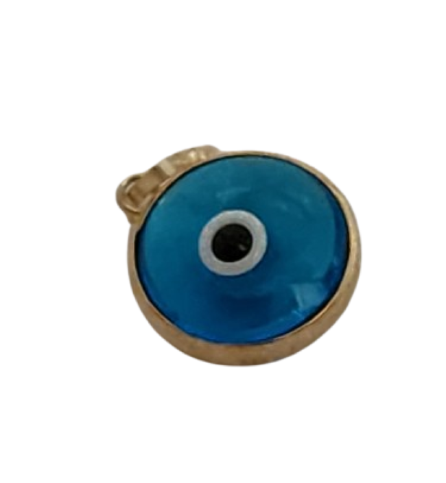 9ct Yellow Gold Double Sided Evil Eye Pendant Charm | Shop Today. Get ...