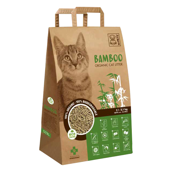 M-Pets Biodegrable Bamboo Cat Litter - 5L
