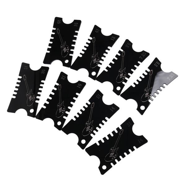 8Pack Acrylic Guitar Notched Radius Gauges Fingerboard Guitar Ruler