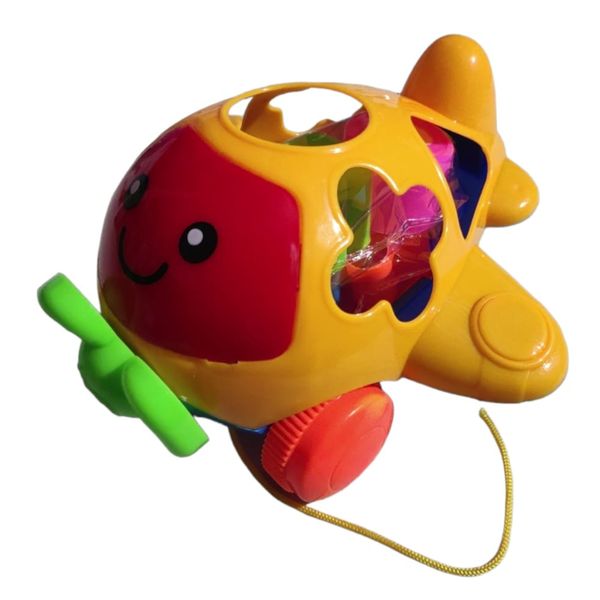 Baby Educational Aeroplane Toy with Shapes-Numbers-Children's Toy