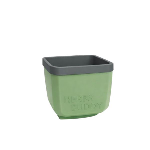 Gusta Herbs Buddy Dark Green Planter