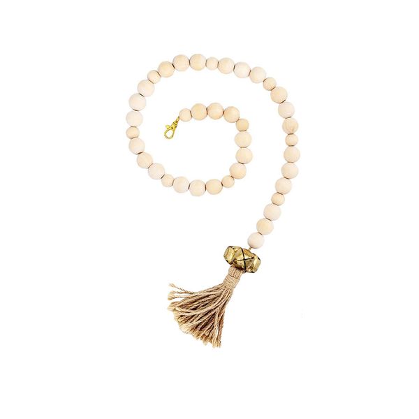 Wood Beads Dog Door Bell Hanging Rope Bell Pet Training Bell for Door Knob