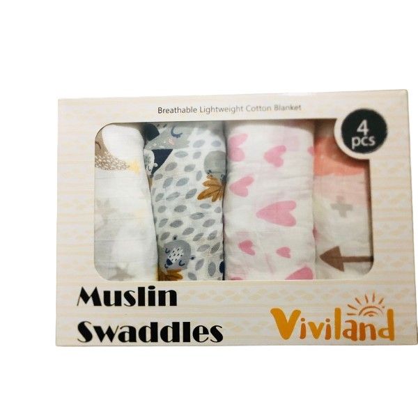 4 Piece Soft Infant Unisex Baby Nursery Swaddle Muslin Receiving Blankets . Shop Today. Get it