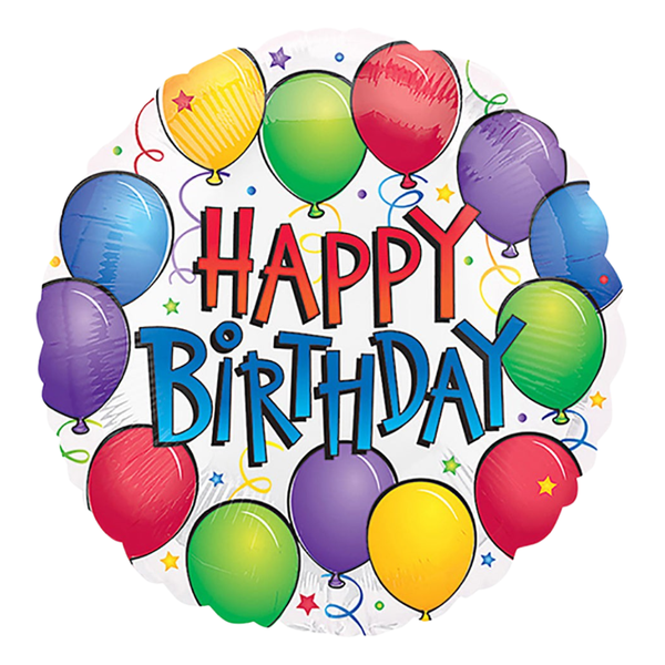 Foil Balloon Happy Birthday Balloon Fun 18 inch