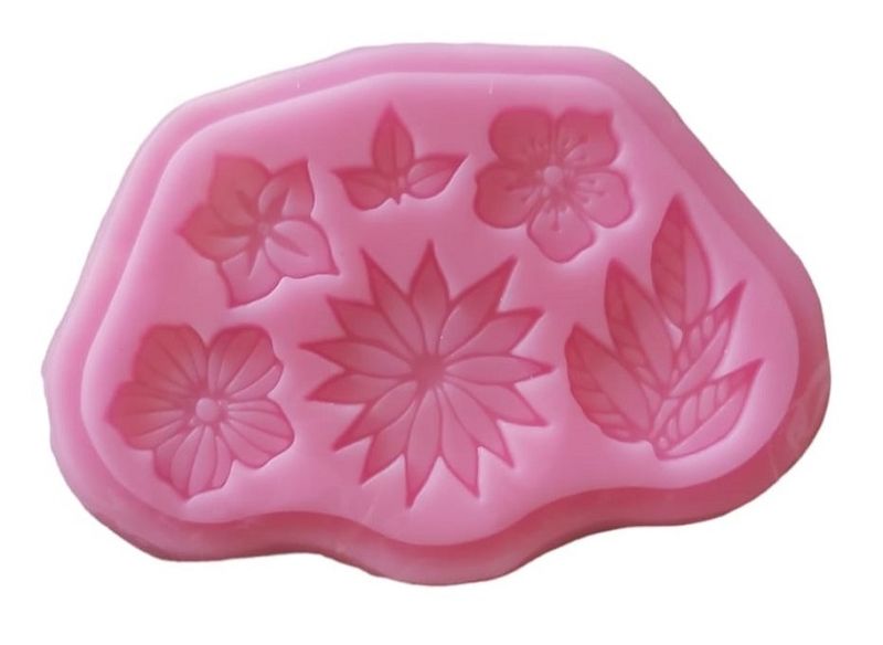 Flowers and Leaf Fondant Mould
